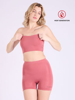 The Active Story - Pink Heat Sync Warm Midrise Shorts