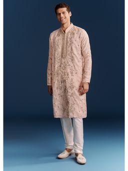 KALKI FASHION - Silk Kurta Set with Resham Thread and Sequins