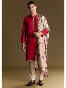 KALKI FASHION - Red Kurta Set for Men