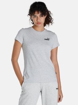 Puma - Ess Small Logo Women Gray T-shirts