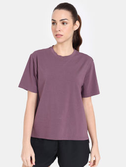 Zivame - Zelocity Relaxed Cotton T-shirt - Flint
