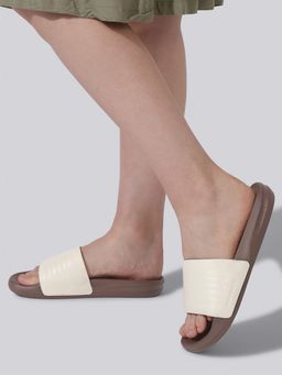 Neeman's - Brown Women Foot Bed Slides