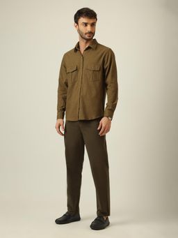 Saltpetre - Relaxed Work Linen Cotton Co-Ord Set - Olive