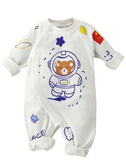 Little Surprise Box - Astronaut Space Full Sleeves Romper