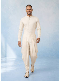 Bubber Couture - Classic Off White Dhoti Pants