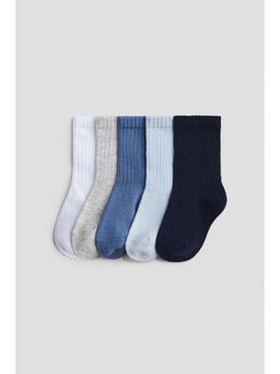 H&M - Kids Blue 5-Pack Socks