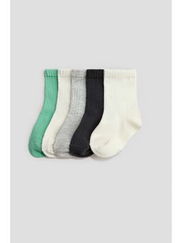 H&M - Kids White 5-Pack Socks