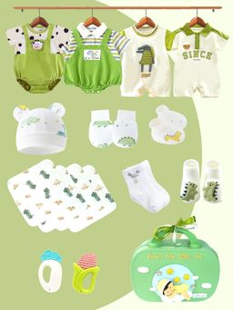 Little Surprise Box - Unisex Green Dream Big Baby Birthday Gift Hamper Set (9-18 Months)