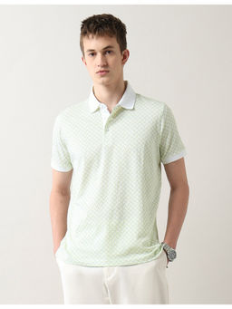 Arrow - Men Geometric Printed Regular Fit Polo T-Shirt