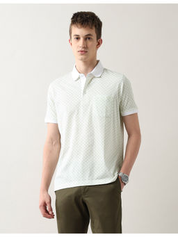 Arrow - Men Geometric Printed Regular Fit Polo T-Shirt