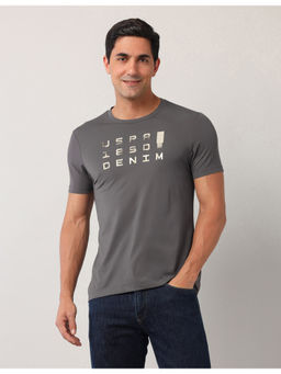 U.S. Polo Assn. Denim Co. - Men Brand Printed Black Label T-Shirt