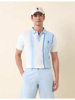 U.S. POLO ASSN. - Men Colourblocked Summer Splash Polo T-Shirt