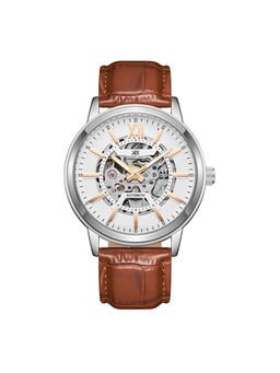 Kenneth Scott - Men White Dial Automatic Watch (K24323-Sldwk) (M)