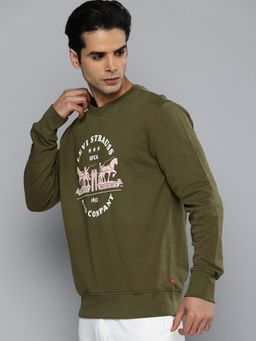 Levi's - Men Green Crew Neck Sweatshirt