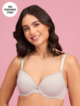 Nykd by Nykaa - The Sweetheart Neckline Wired Bra - Grey NYB291