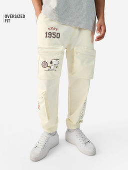 The Souled Store - Official Peanuts: Street Champ Men Oversized Joggers