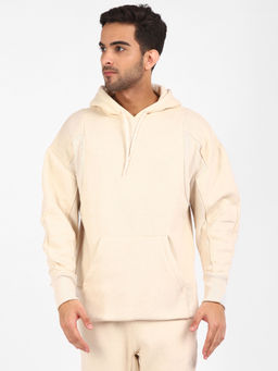 adidas - BOTANIC HOODIE Beige Sports Sweatshirt