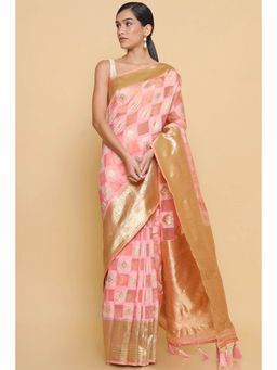 Soch - Pink Organza Woven with Unstitched (Set of 2)