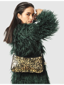 SENNES - Black Fiori Handbag (M)