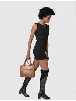 SENNES - Brown Opera Handbag with Detachable Strap (M)