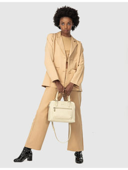 SENNES - Off White Opera Handbag with Detachable Strap (M)