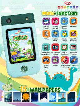 Wembley - Green Mini Educational Rotating Camera Dino Kids Smart Phone Toy (4 Years)