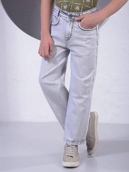 CRIMSOUNE CLUB - Boy's Grey Baggy Jeans