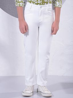 CRIMSOUNE CLUB - Boy's White Jeans