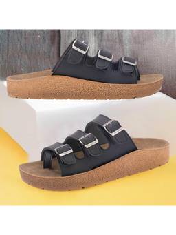 BERSACHE - Extra Soft Classic Casual Sandals for Mens-Black