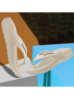 BERSACHE - Extra Soft Classic Casual Flipflops for Mens-Beige
