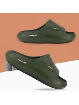 BERSACHE - Extra Soft Classic Casual Sliders for Mens-Green