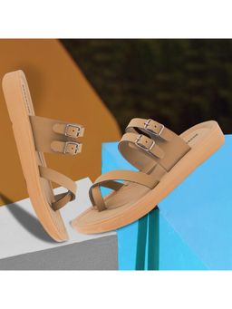 BERSACHE - Extra Soft Classic Casual Tan Sandals for Womens