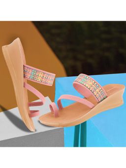 BERSACHE - Extra Soft Classic Casual Pink Wedges Heel for Womens