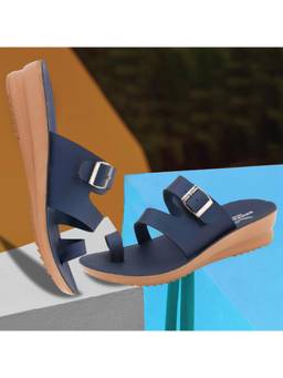 BERSACHE - Extra Soft Classic Casual Blue Sandals for Womens