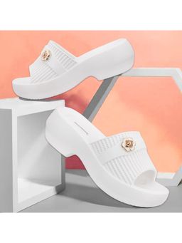 BERSACHE - Extra Soft Classic Casual White Sandal Heels for Womens