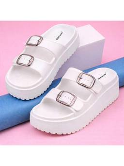 BERSACHE - Extra Soft Classic Casual White Sandals for Womens