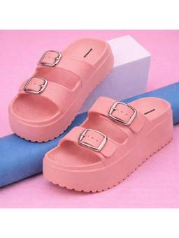 BERSACHE - Extra Soft Classic Casual Peach Sandals for Womens
