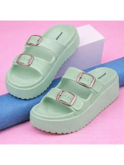 BERSACHE - Extra Soft Classic Casual Green Sandals for Womens