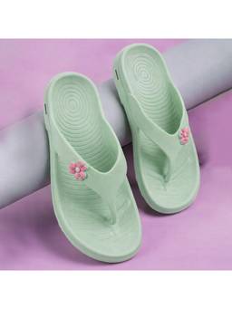 BERSACHE - Extra Soft Classic Casual Green Flipflop for Womens