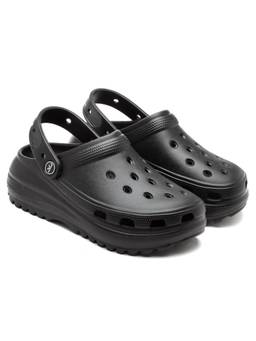 BERSACHE - Women Black Clogs