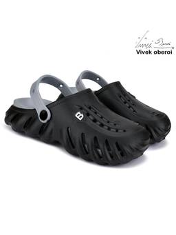 BERSACHE - Men Black Clogs