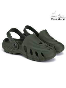 BERSACHE - Men Olive Clogs