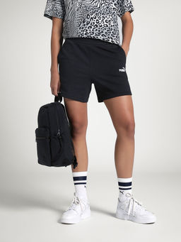 Puma - Black Solid Regular Fit Shorts