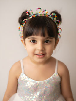 Choko - Kids Rainbow Pop Jewelled Hairband-Multi Color