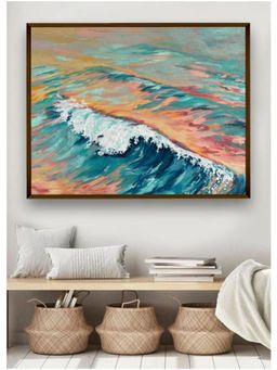 The Art House - Blue White Abstract Painting Wall Art