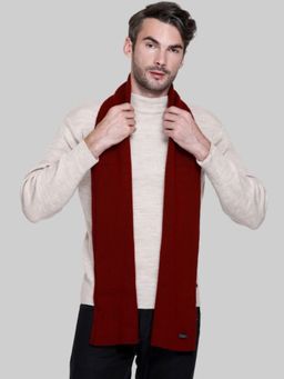 513 - Mens Acrylic Woollen Solid Ribbed Winter Muffler