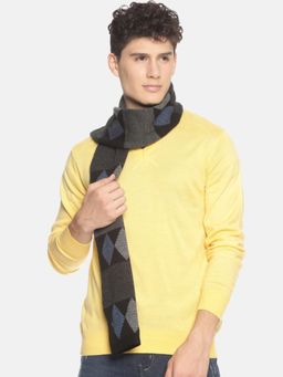 513 - Mens Acrylic Woollen Winter Wear Jacquard Knitted Muffler