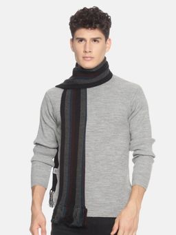 513 - Mens Acrylic Woollen Winter Wear Striped Muffler