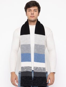 513 - Mens Acrylic Woollen Winter Wear Color Block Muffler