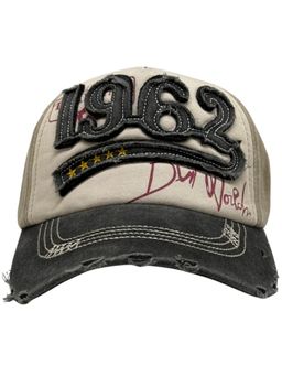 The Tie Hub - Black & Khaki Mens Vintage 1962 Snapback Baseball Cap